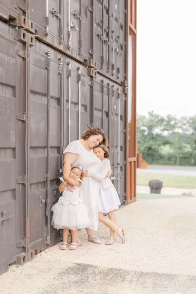 robe enfant amour gris marron